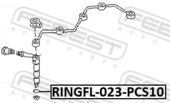 �������������� ������ �������� ������� ������� 10 ���� � �������� ��� BMW 3, BMW 1, BMW X1 febest ringfl-023-pcs10 RINGFL023PCS10 ����