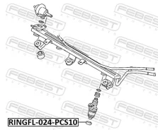 ������ �������������� �������� ������� ������� (10 ��. � ��������) | ����/��� | Febest Ringfl024PCS10 RINGFL024PCS10 ����