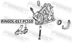 ������ �������������� �������� Toyota Auris (E15)/ Avensis III/ Corolla E15 �������� 10 ��. [178Febestringol017PCS10] RINGOL017PCS10 ����