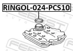 ������ �������������� ������� ���� (10 ��. � ��. /� Febest ringol-024-pcs10 RINGOL024PCS10 ����