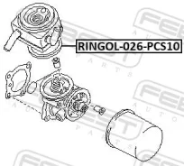 ������ �������������� �������� Infiniti QX4 (JR50) (1996-2002) �������� 10 ��. [178Febestringol026PCS10] RINGOL026PCS10 ����