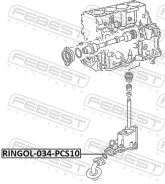 �������������� ������ BMW 5 E60 2001-2009 �������������� ��������� Ringol034PCS10 RINGOL034PCS10 ����