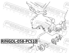 �������������� ������ Nissan Almera UK MAKE N16E -06 ��������� ��������� Febest RINGOL058PCS10 ����