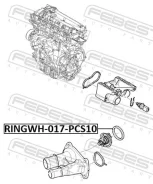 �������������� ������ FORD Focus C-MAX CAP 2003-2007 ������� ���������� Febest RINGWH017PCS10 ����