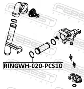 ������ �������������� ������� ���������� 1 �� (�� 10 ��. � ��������) Febest RINGWH020PCS10 ����