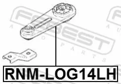 ������� ��������� ������ ������, ����� ��� Dacia Logan, Renault CLIO, Renault Kangoo Febest RNM-LOG14LH RNMLOG14LH ����