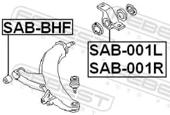 ����������� ������ ������ �������� (��������������) �������� ����� ��� Subaru Legacy, Subaru Leone II, Subaru Forester febest sab-001l SAB001L ����