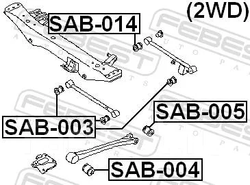 ����������� Febest SAB-003 SAB003 ����