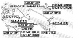 ����������� �������� ������ �������� (��������) ������ ������ ����� ��� Subaru Impreza, Subaru Legacy, Subaru Forester febest sab-g12r2 SABG12R2 ����
