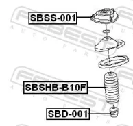 �������� ������������ ��������� ������� ������ ��� Subaru Legacy, Subaru Impreza, Subaru Forester febest sbd-001 SBD001 ����
