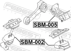 ������� ��������� at | ��� ����/��� | SBM005 Subaruexiga Y10, Impreza G10, Forester S10, Forester S11, Impreza G11, Febest SBM005 ����
