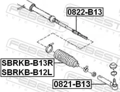 ������� ������� ����� ����/��� Febest [Sbrkbb12L] SBRKBB12L ����