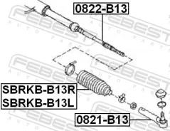 ������� ������� ����� ����/��� Febest [Sbrkbb13R] SBRKBB13R ����