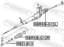 ������� ������� ����� Subaru 34137AE000 Febest Sbrkb-G12R BL# BP# SG# SH#, R SBRKBG12R ����