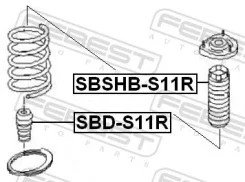 ������� ������������ ������ ������ ����� ��� Subaru Impreza, Subaru Forester, Subaru Legacy febest sbshb-s11r SBSHBS11R ����