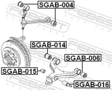 ����������� ��������� ������� ������ Ssang Yong Kyron Rexton Actyon 06/02- SGAB014 ����