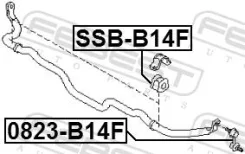 ������ ��������� ������������� d23, ��������, ������, ����� ��� Subaru Legacy V Febest SSB-B14F SSBB14F ����