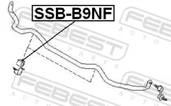 ������ ������������� Subaru Tribeca W10 -14 �����. Febest SSBB9NF ����