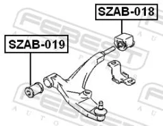 ����������� 45540-60B01 SZAB-018 Swift SF310 ������ ��������� ������ Febest SZAB018 ����