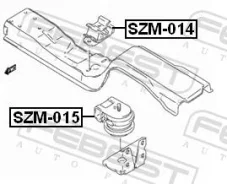 ������� ��������� MT ������ ������ � ����� ��� Suzuki Grand Vitara, Suzuki Liana ���������, Suzuki Vitara [USA] Febest SZM-014 SZM014 ����