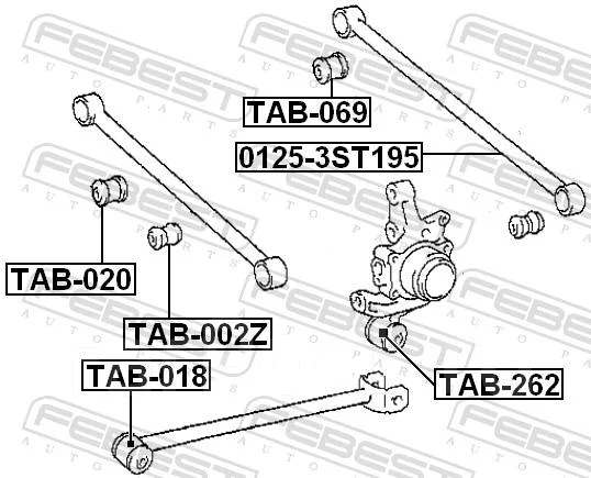 ����������� Febest TAB-020 TAB020 ����