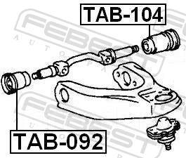   TAB-104, 48635-28010, TAB104, Febest (C / 13 / 26) TAB104 