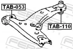 ����������� ������ �������� Toyota Corolla E10/E11 TAB-110 Febest TAB-110 TAB-110 TAB110 ����
