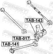 ����������� ���������� ���� ������ ������ ����� ��� Toyota Camry, Toyota Corolla, Lexus ES febest tab-141 TAB141 ����