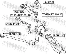 ����������� 48710-30190 TAB-179 Aristo JZS160/JZS161 ������� ����������� ������ Febest TAB179 ����
