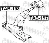 ����������� ��������� ������, ������ ������, ����� ��� Toyota Carina II, Toyota Corona Febest TAB-197 TAB197 ����