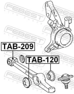 ����������� ������� ��������� ������ | ����� ����/��� | Febest TAB209 TAB209 ����