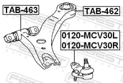 ����������� TAB-463/0101-463 #48069-48040/48041/08020/48068�-48040/48041/08020 (Febest) TAB463 ����
