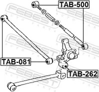 ����������� ���������� ���� ������ ������ ����� ��� Toyota Corolla, Toyota Corona, Toyota Caldina febest tab-500 TAB500 ����