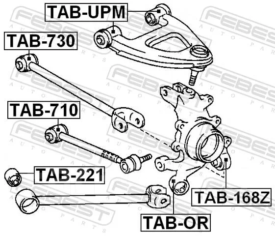 ����������� TAB-730/TAB-710 Febest TAB710 ����