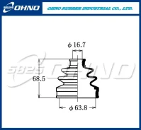������� ���� 16,7x63,8x68,5 OHNO 5825 FB-2191M (�/� �������� G11, J31, K11,12, U30, P12, T30, U30, U31, Z10, Z11, Z12. ) FB-2191 FB2191 ����