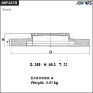 ���� ��������� A6F420B Advics A6F420B ����