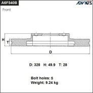���� ��������� A6F540B Advics A6F540B ����