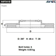 ���� ��������� A6F541B Advics A6F541B ����