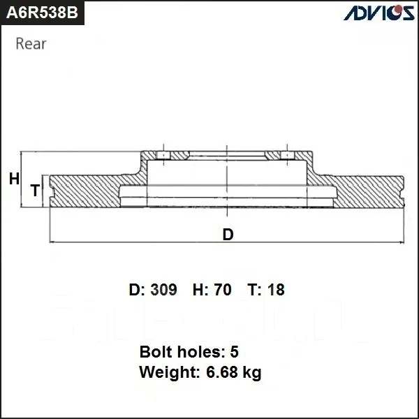 ���� ��������� A6R538B Advics A6R538B ����