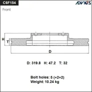 ���� ���������, �� Advics C6F154 C6F154 ����