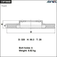���� ��������� C6F566B Advics C6F566B ����