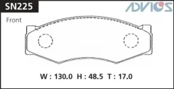 ������� Advics SN225 (41060-09W26, AY040-NS920, AY040-NS918, PN2105, GP01031, AN-127K, D1025) Advics 2 SN225 ����
