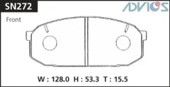 ��������� ������� Advics SN272 D3082/PF-5300/AFP-351 B0Y1-33-23ZA B0Y1-33-28ZA B6Y8-33-23ZA SN272 ����