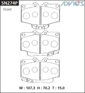 ��������� ������� Advics SN274P D2096/PF-1350/AFP-326S 04465-60050 SN274P ����