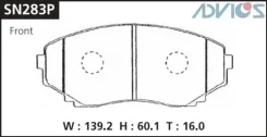 �������� ��������� ������� Advics �������� Advics SN283P SN283P ����