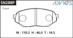 ������� ��������� PF-3473 Advics SN288P (� Pajero H51A, H56A, H57A) SN288P ����