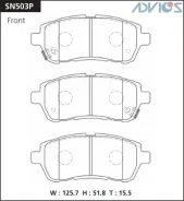 �������� ��������� ������� Advics �������� (F) Suzuki Swift ZC72S / ZD72S / ZC32S (10-17) / ZC83S/ ZC53S (17- ) / Mazda Demio DE5FS (07-14), Toyota Pa...