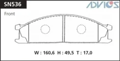 ��������� ������� PF-2137/2343 (2320) (A-401/A-212) Advics SN536 SN536 ����