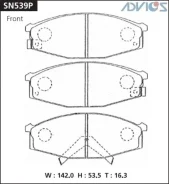 ������� ��������� PF-2383 Advics SN539P (� VRGY/WGRY60) SN539P ����