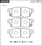 ������� PF-9443 SN593P Advics SN593P ����